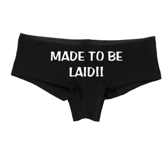 PERSONALISED WOMENS UNDERWEAR Cute Maid to Be Laid Funny Knickers Underwear  £4.99 - PicClick UK