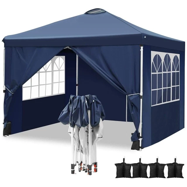 Pavillon 3x3m Wasserdicht Gartenpavillon Partyzelt Festzelt Gartenzelt UV-Schutz