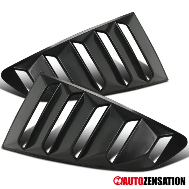 2PC Fit 2015-2018 Ford Mustang 1/4 Quarter Side Window Louvers Vent Scoop Cover