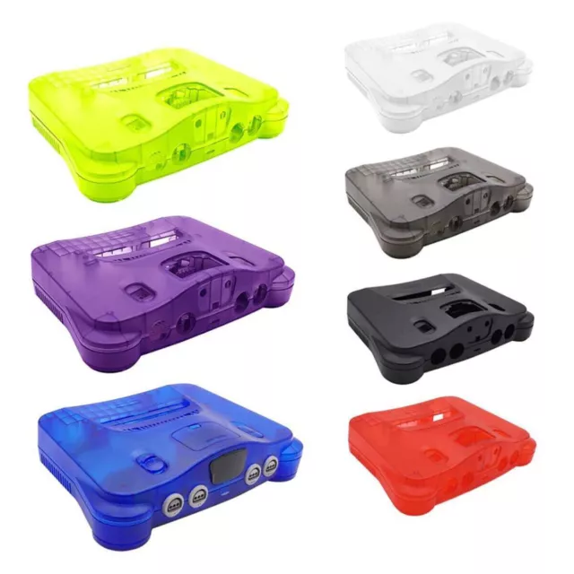 Replacement Plastic Housing Shell Translucent Case For N64 Nintendo - 8 Colors!!