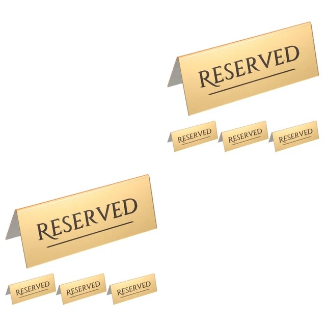 Reservierte Stuhlschilder 5er Pack - Für Hochzeiten & Veranstaltungen