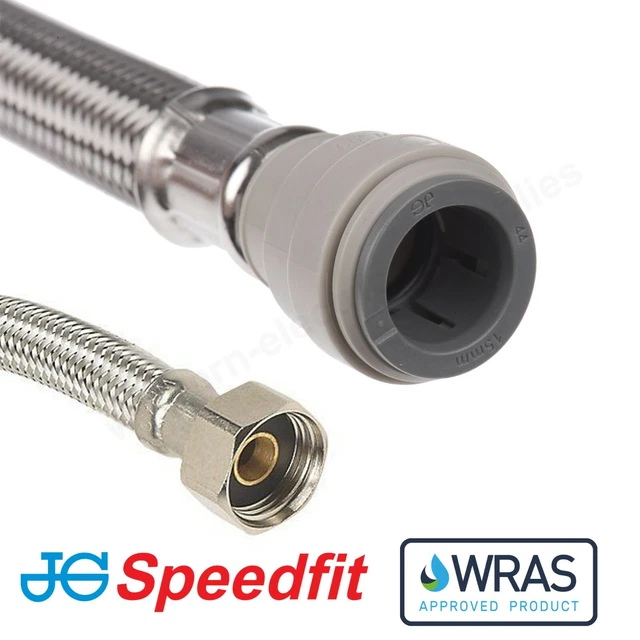 JG SPEEDFIT PUSH Fit Hose Pipe Flexible Tap Connectors Flexi Tails Tap