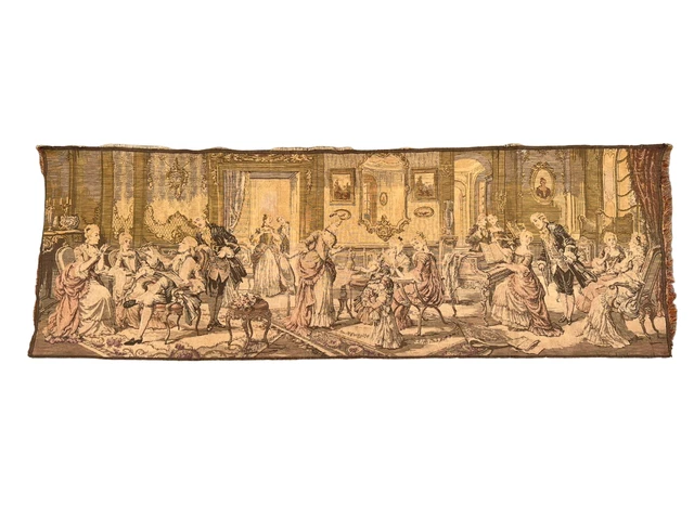 French Pictorial Vintage Wall Hanging Romantic Scene Nature Tapestry