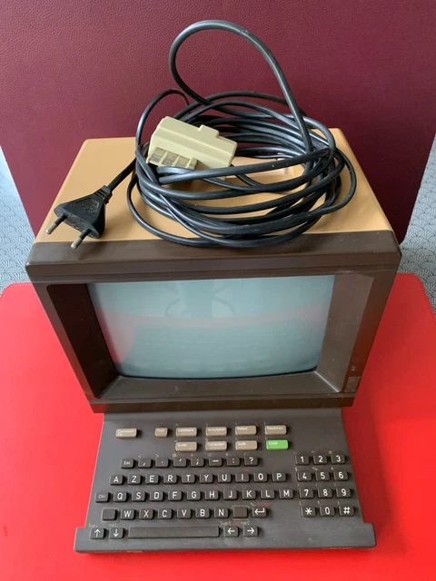 Terminal Minitel 1 Matra Communication – Vintage 1987, Fabriqué En France, état Fonctionnel