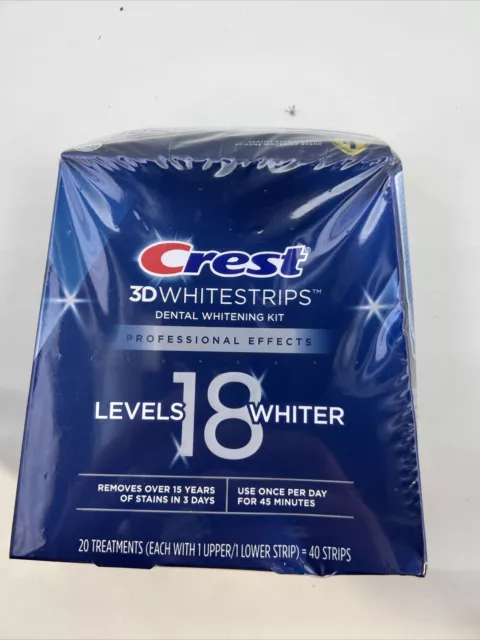 Crest 3D White Professional Teeth Whitening Strips kit 20 treats Ex 07/2025+