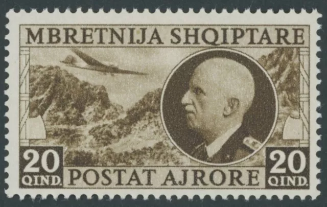 ALBANIA 312 **, 1939, 20 Q. Re Vittorio Emanuele III, Michel 150.-