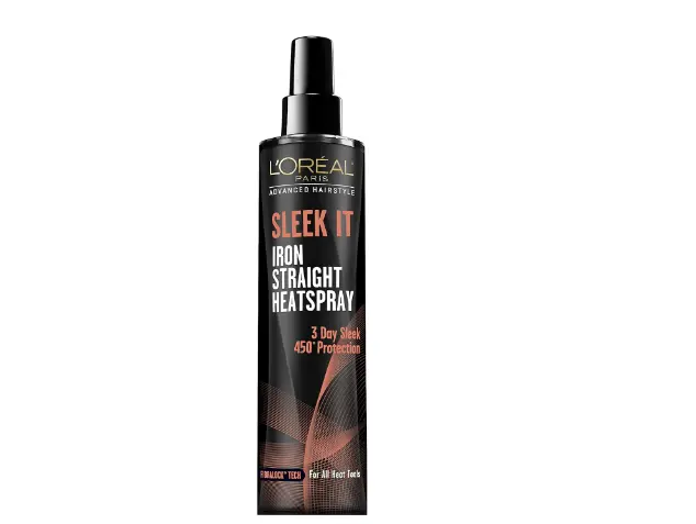 L'Oréal Paris Advanced Hairstyle Sleek It Iron Straight Heat Spray, 5.7 Ounce