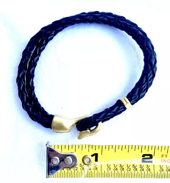 Lulu Frost Faux leather Bracelet 8” Long 3