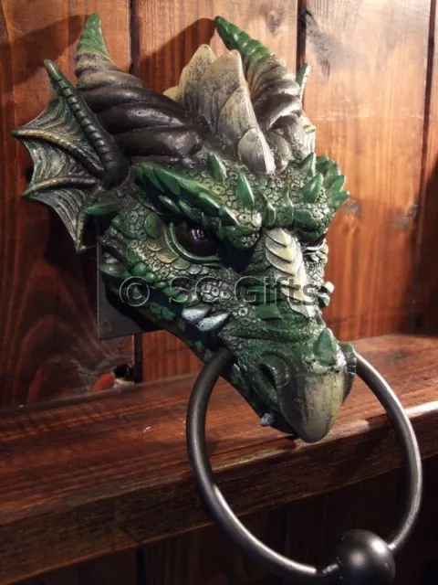 Gothic Dragon Head Door Knocker "Kryst" Amazing Quality New & Boxed