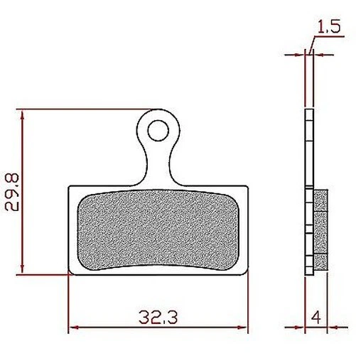 Plaquette frein VTT shimano xtr m9000-xt m8000-slx m7000 support