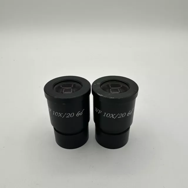 AmScope Pair of 10X Super Widefield Viewing Microscope Eyepieces