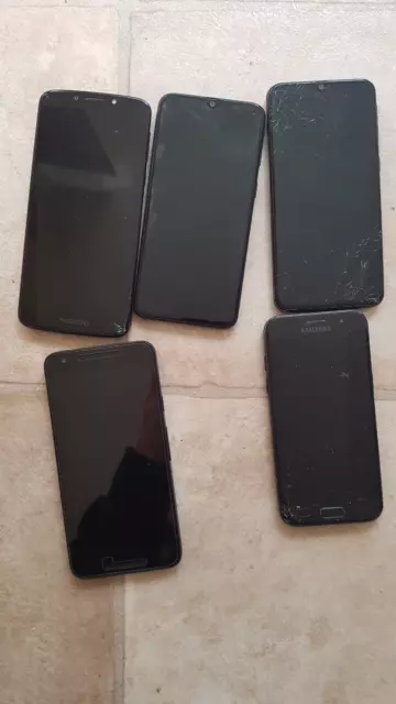 Job Lot Of 5 Smart  Phones