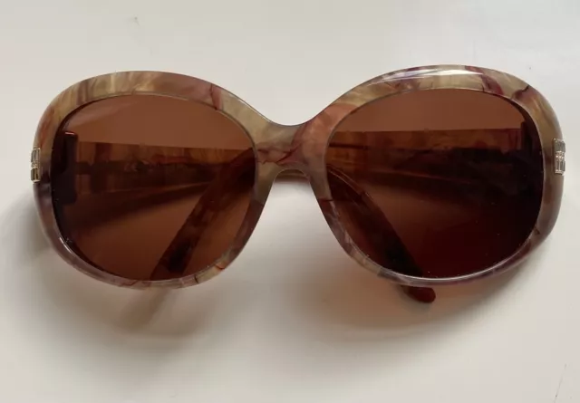 Authentic Luxury CHOPARD SCH 083S Brown Marble Sunglasses Made in Italy