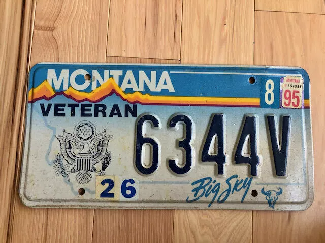 Montana Veteran License Plate