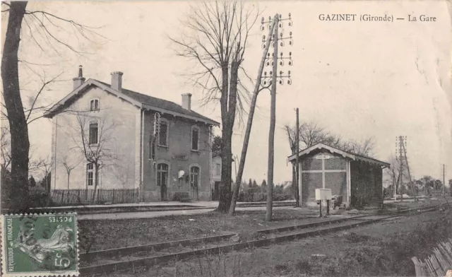 Cpa 33 Gazinet La Gare