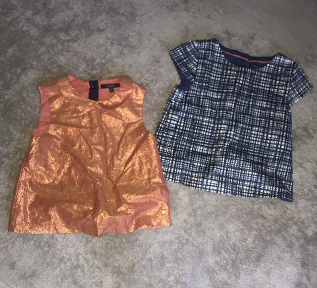 Girls M&S Autograph Pair Lovely Party Tops Age 7-8 “Immaculate Cond”