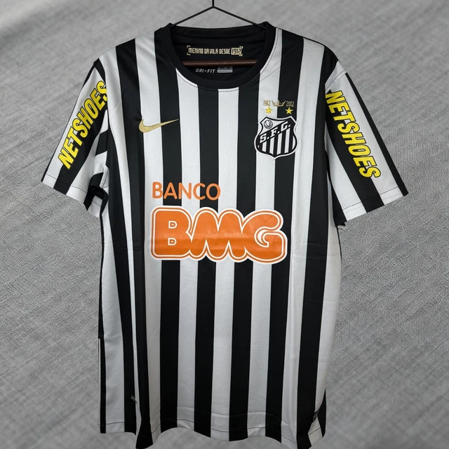 Maillot De Foot Santos Neymar Noir Taille M - Occasion Comme Sur Les Photos
