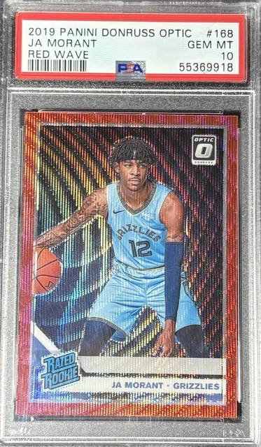 BGS BCCG 10 Card 2019-20 Hoops Premium Stock Ja Morant Rookie Card