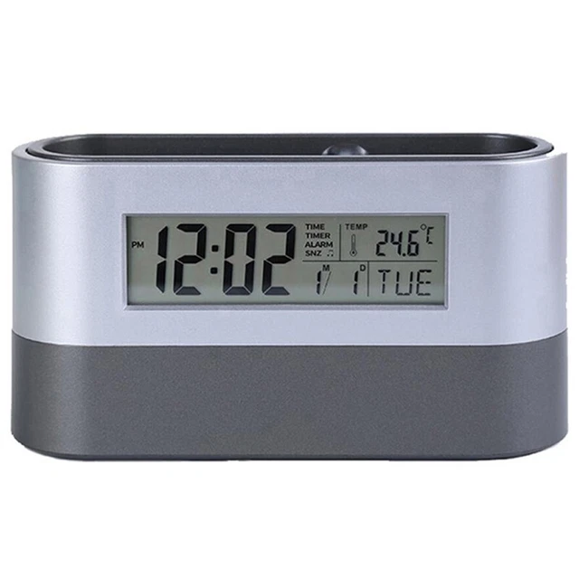 LED Numérique Stylo Support Réveil Desk-Timer Avec Calendar Temperature-Display