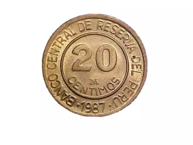 1987 Peru 20 Centimos KM# 294 - Very Nice Choice BU Collector Coin! -c3147xux