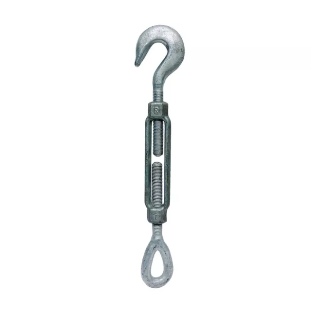 3/4" x 6" Hook Eye Galvanized Turnbuckle Pulley Drop Forged 3,000 Lbs WLL