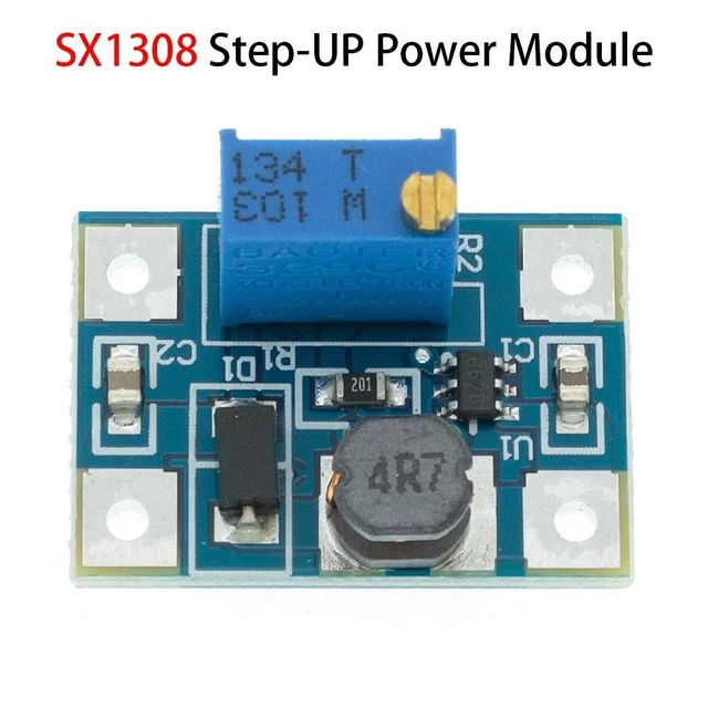 Adjustable 2A DC-DC Power Boost Converter 2-24V to 2-28V Step-UP Module SX1308