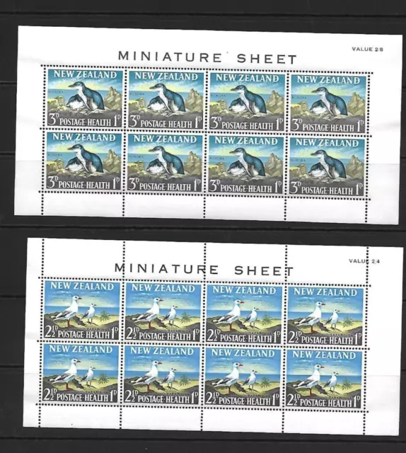 New Zealand Stamp Collection QEII 1964-69 Miniature Sheets. SG Cat £65+
