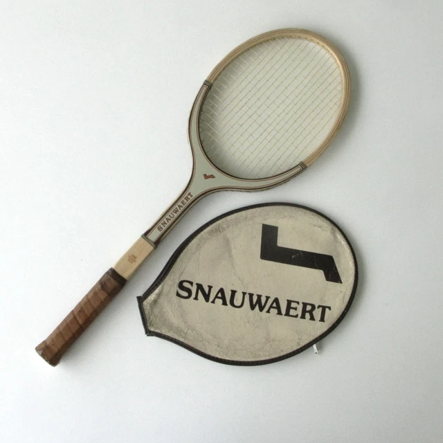 Raquette Tennis Bois Snauwaert Fibre Wood Flex – Vintage – Manche LM4 – TBE