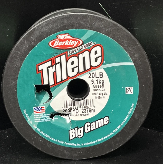 Berkley Trilene Big Game 20Lb Green 2600 Yd Fishing Line