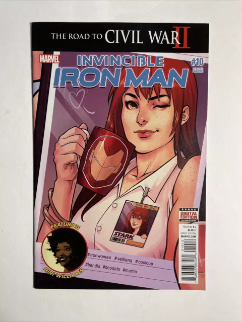 Invincible Iron Man #10 (2016) 9.4 NM 2nd Printing High Grade 2nd Riri Williams