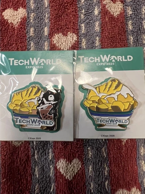 TAS 2025 PIN BADGE 2点セット OSAKA EXPO TECH World Pin Badge Limited Edition Virtual Expo