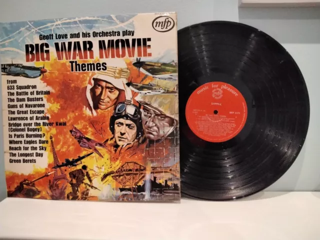 Big War Movie Themes Geoff Love & His Orchestra 1971 MFP 5171 12 Inch Vinyl LP