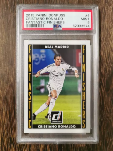 2015 Panini Donruss Fantastic Finishers 4 Cristiano Ronaldo PSA 9 MINT