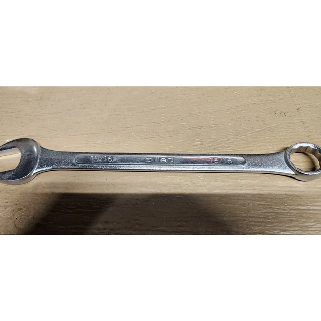 Vintage Allied 15/16" Combination 12 Pt Open End Box End Wrench Chrome Vanadium