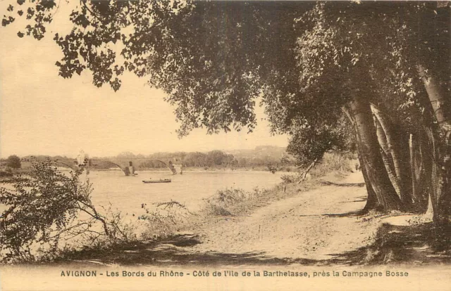 84  Avignon  Les Bords Du Rhone  Cote De L'ile De La Barthelasse