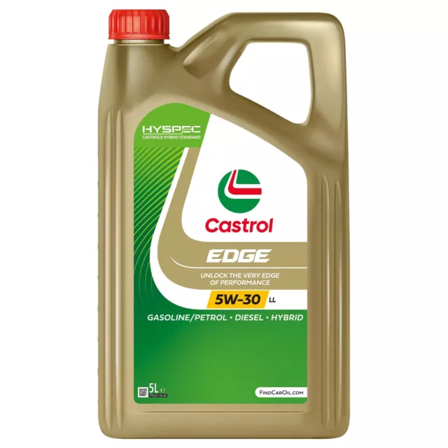 Castrol EDGE Titanium 5W-30 5W30 LL Fully Synthetic Engine Oil - 5 Litre 5L