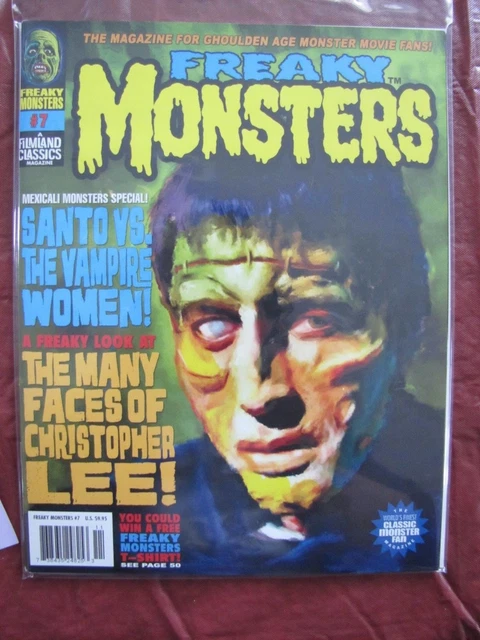 Freaky Monsters # 7 Uncirculated Many Faces of Christopher Lee