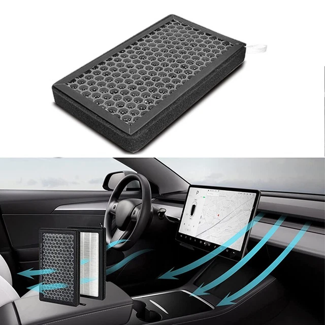 Verbesserte Luftzirkulation mit Aktivkohlefilter für Tesla Model 3 Modell Y