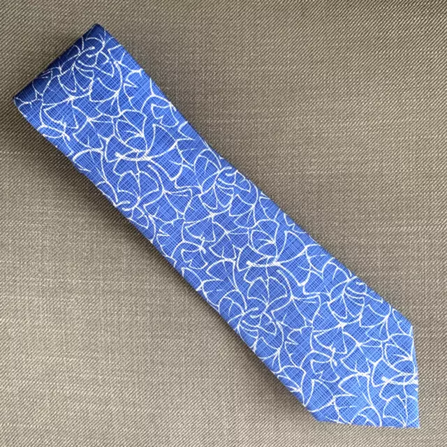 Michael Kors Men's Neck Tie Blue Floral 100% Silk MSRP $69.50