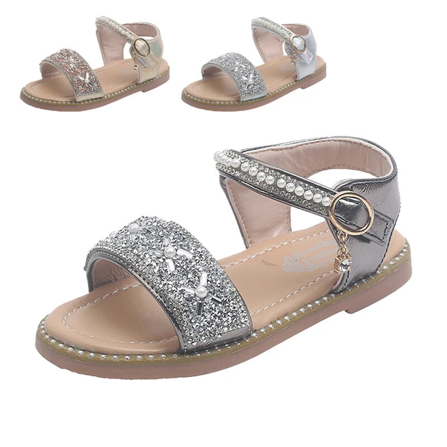 Sandali bambina principessa danza scarpe festa pantofole vacanza estate