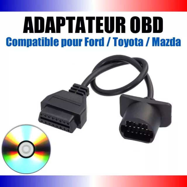 Adaptateur OBD compatible pour Ford-Toyota-Mazda 17 broches | Diagnostic auto