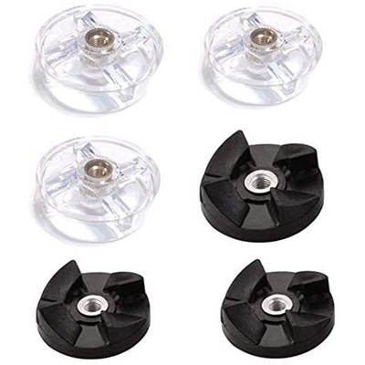 Fdit 6 Confezioni in Bianco e Nero di Parti di Ricambio per Ingranaggi della Lama motrice per Miscelatore di proiettili magici 250 W 