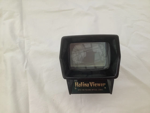 Vintage Halina slide Viewer with box,manual and slide thing....