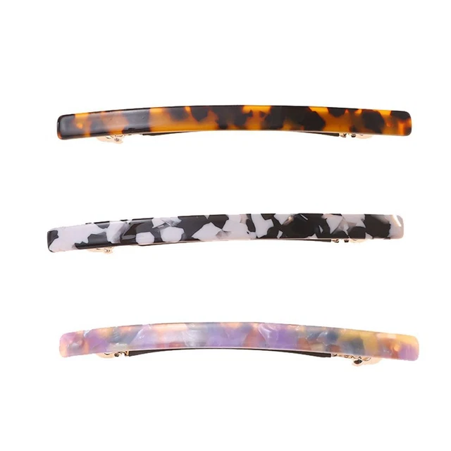Long Leopard Hairgrips Geometric Acetate Hairpins Barrettes Hair Pin Hair Clips