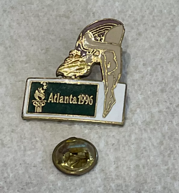 Vintage Olympic Pin Badge Atlanta USA 1996 Diving Metal Original Enamel America