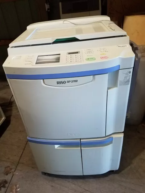 Riso Risograph RP3700 Digital Duplicators,9K on masters,94k copier-impressions