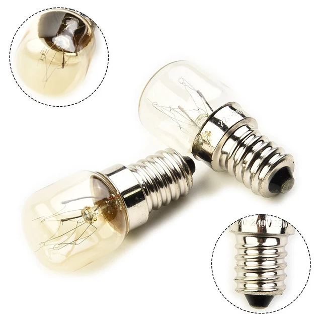Cooker Lamp Oven Bulb Small Screw Cap Design Tungsten 2.2*5.5cm Appliance Oven