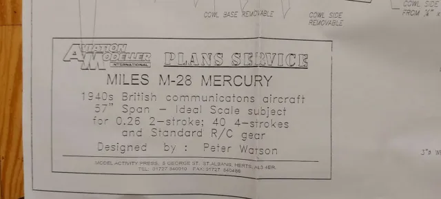 Miles Mercury M-28, Scale, Pläne, CNC Bauteile, Modellflugzeug 2