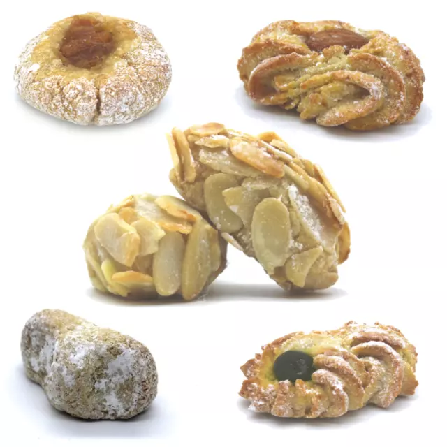 Paste di Mandorla Dolci Siciliani Almanegra Miste Assortite Pistacchio Classiche