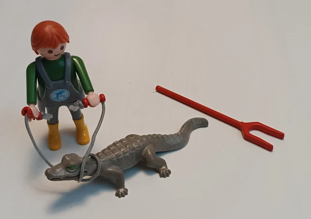 PLAYMOBIL® 4465 - Parco Animale - Custode Con Caimano - Giocattolo Per Bambini 4+ Anni